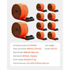 VEVOR Winch Straps, 4 in x 30 ft Truck Straps with Flat Hook, 10 Pack Heavy Duty Trailer Straps with 18000 lbs Break Strength, Cargo Tie-Down Straps, for Flatbeds, Trucks, Trailers, Farms & Rescues