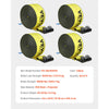 VEVOR Winch Straps, 4" x 30', 6000 lbs Load Capacity, 18000 lbs Break Strength, Truck Straps with Flat Hook, Flatbed Tie Downs Cargo Control for Trailers, Farms, Rescues, Tree Saver, Yellow (4 Pack)