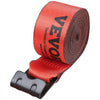 VEVOR Winch Straps, 4" x 30', 6000 lbs Load Capacity, 18000 lbs Breaking Strength, Truck Straps with Flat Hook, Flatbed Tie Downs Cargo Control for Trailers, Farms, Rescues, Tree Saver, Red (10 Pack)