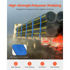 VEVOR Winch Straps, 4" x 30', 6000 lbs Load Capacity, 18000 lbs Breaking Strength, Truck Straps with Flat Hook, Flatbed Tie Downs Cargo Control for Trailers, Farms, Rescues, Tree Saver, Blue (10 Pack)