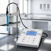 VEVOR Benchtop pH Meter, 0-14 pH Range, Laboratory Tester Kit with Large Backlit Display, Calibration Solutions, Power Adapter, Stores Up to 50 Readings, for Temperature and Water Quality Testing