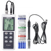 VEVOR pH Meter, 0-14 pH Range, IP68 Waterproof Probe, 3-Point Auto Calibration, Portable Tester Kit with Calibration Powder Packets, Temperature Probe, Carrying Case, for Drinking Water, Hydroponics