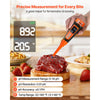 VEVOR Food pH Meter, 0-14 pH Range, IP68 Waterproof Probe, Pocket Tester Kit with Automatic Temperature Compensation, Calibration Powder Packets, Easy to Read, for Food Fermentation, Dough, Meat