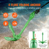 VEVOR Kayak Anchor Kit, 3.5 lb Paddle Board Anchor Kit with 26.2 ft/8 m Rope and Buoy, Folding Small Boat Anchor with Storage Bag and Snap Hook, Kayak Accessories for Kayaks, Small Boats, Canoes