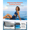 VEVOR Kayak Seat, 1 Pack 0.5" Thick, Universal Paddle Board Seat with Back Support, Sit-on-Top Soft Padded Cushion with Storage Bag & Adjustable Straps for SUP, Canoe, Fishing Boat, Inflatable Kayak