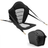 VEVOR Kayak Seat, 1 Pack 0.5" Thick, Universal Paddle Board Seat with Back Support, Sit-on-Top Soft Padded Cushion with Storage Bag & Adjustable Straps for SUP, Canoe, Fishing Boat, Inflatable Kayak
