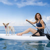 VEVOR Kayak Seat, 1 Pack 1" Thick, Universal Paddle Board Seat with Back Support, Hexagonal Sit-on-Top Soft Padded Cushion with Storage Bag & Adjustable Straps for SUP, Fishing Boat, Inflatable Kayak