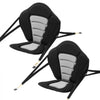 VEVOR Kayak Seat, 2 Pack 0.5" Thick, Universal Paddle Board Seat with Back Support, Sit-on-Top Soft Padded Cushion with Storage Bag & Adjustable Straps for SUP, Canoe, Fishing Boat, Inflatable Kayak