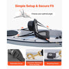 VEVOR Kayak Seat, 2 Pack 2" Thick, Universal Paddle Board Seat with Back Support, Sit-on-Top Soft Padded Cushion with Storage Bag & Adjustable Straps for SUP, Canoe, Fishing Boat, Inflatable Kayak