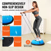 VEVOR Half Exercise Ball Trainer, 23 inch Balance Ball Trainer, 660 lbs Capacity Stability Ball, Yoga Ball with Resistance Bands and Pump, Strength Fitness Ball for Home Gym, Full Body Workouts, Blue