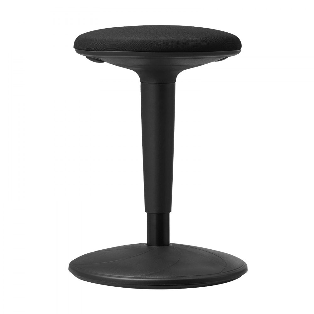 VEVOR Wobble Chair, Height-Adjustable (21.7-28.3") Active Chair, Flexible Seating Wobble Stool Made of Iron Improves Focus & Posture, Ideal for Schools, Office and Home, 8° Tilt Angle, Age 12-18, Black