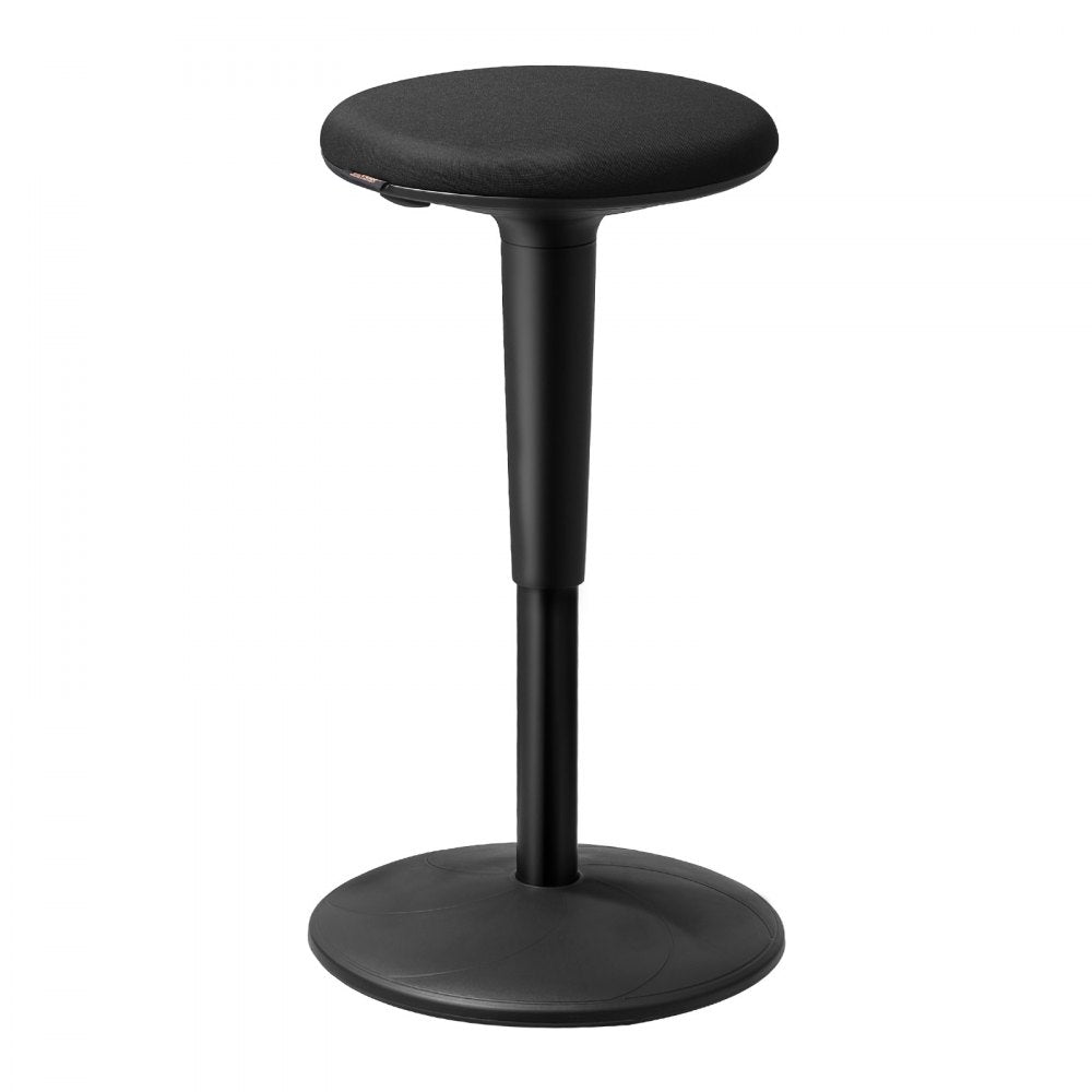 VEVOR Wobble Chair, Height-Adjustable (21.7-28.3") Active Chair, Flexible Seating Wobble Stool Made of Iron Improves Focus & Posture, Ideal for Schools, Office and Home, 8° Tilt Angle, Age 12-18, Black