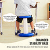 VEVOR Kids Wobble Chair, Active Chair with Sponge Cushion, Wobble Stool Improves Focus, Posture and Calm Children, Ideal for Schools and Home, Age 7-14, Blue
