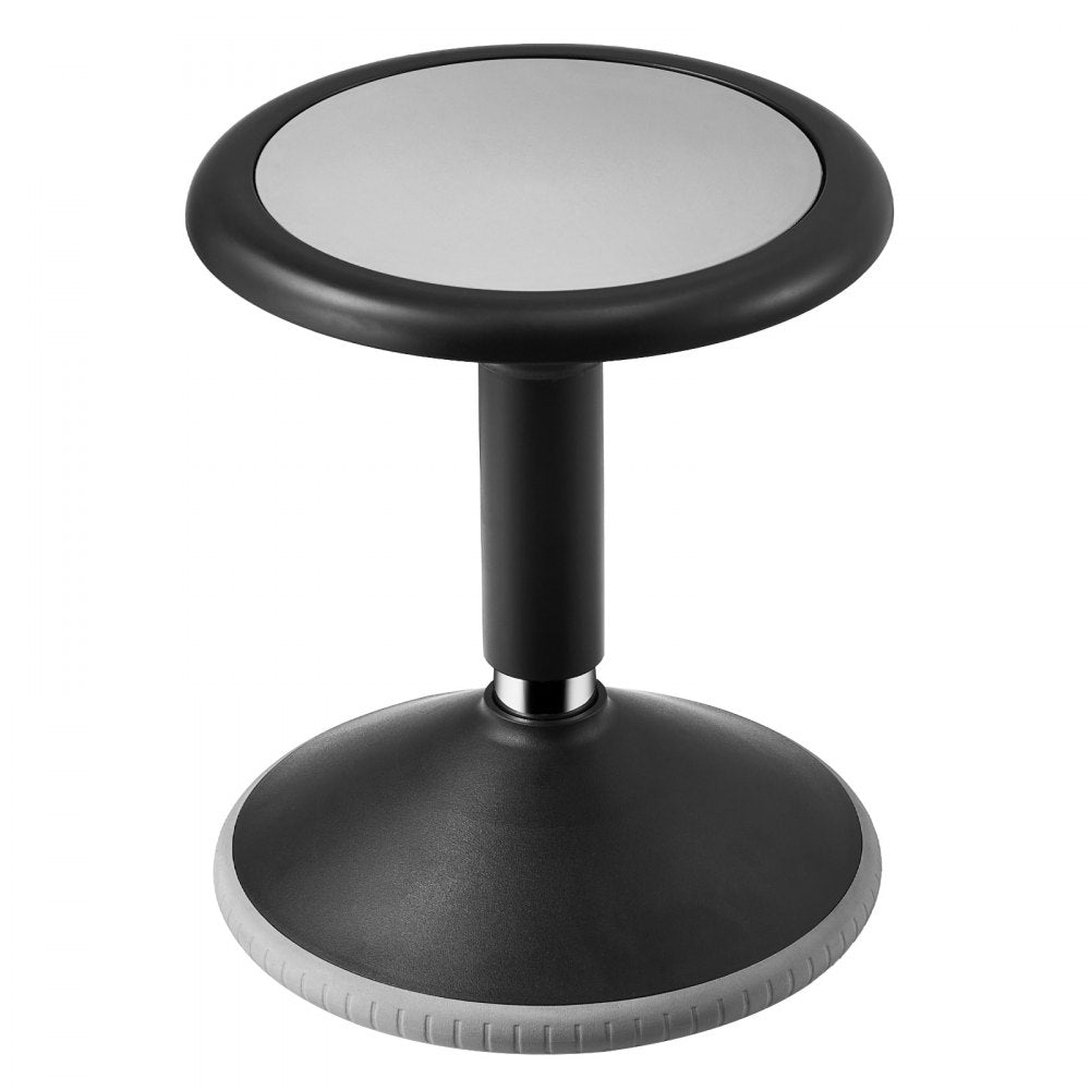 VEVOR Wobble Chair, Height-Adjustable (15.7-21.7") Active Chair, Flexible Seating Wobble Stool Made of PVC+ABS Improves Focus & Posture, Ideal for Schools, Office and Home, Age 12-18, Black