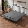 VEVOR King Size Bunkie Board, 1.5 in Bed Board Slats with 200D Oxford Cloth, Wooden Mattress Support for King Size Bed, Easy Assembly Support under Mattress, 4 Piece, Gray