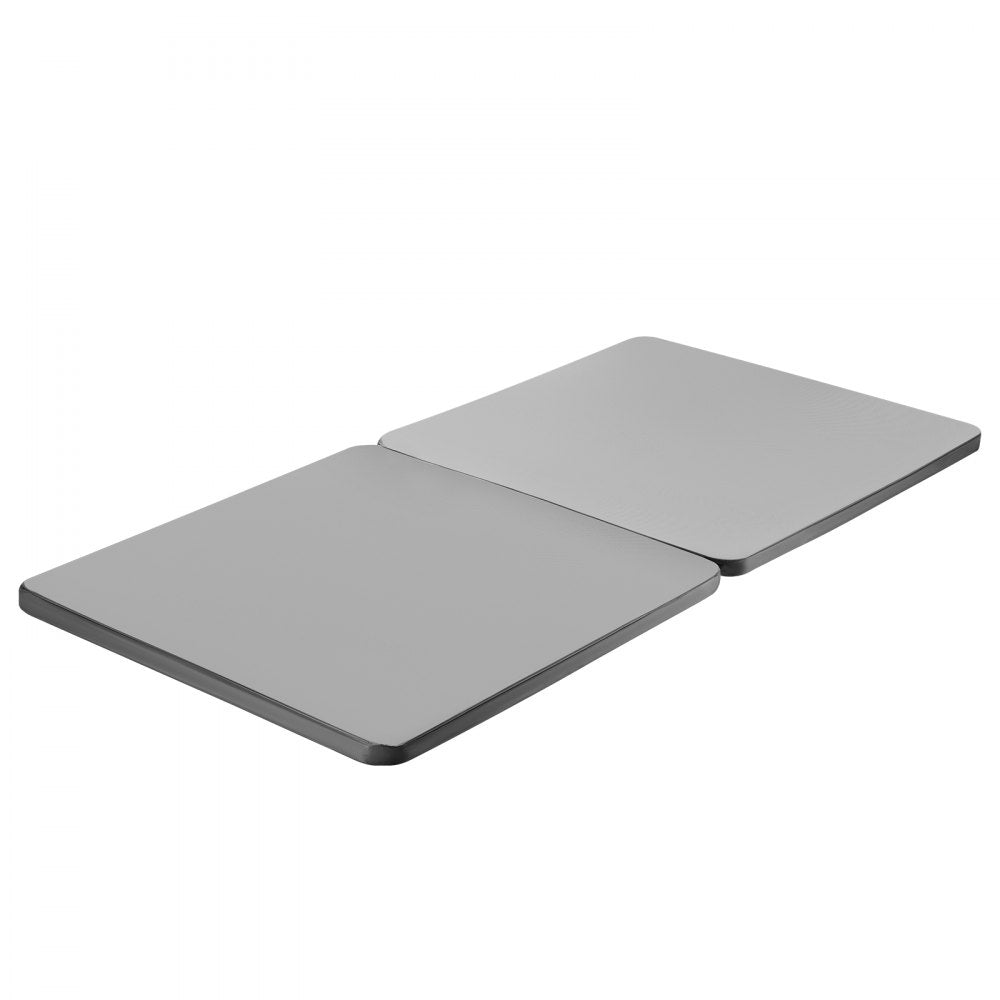 VEVOR Twin Size Bunkie Board, 1.5 in Bed Board Slats with 200D Oxford Cloth, Wooden Mattress Support for Twin Size Bed, Easy Assembly Support under Mattress, 2 Piece, Gray