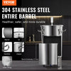 VEVOR 304 Stainless Steel Kettle, 8 GALLON Beer Brew Fermentor, Brew Bucket Fermentor for Brewing, Home Brewing Supplies with Base, Kettle Stock Pot Includes Lid, Handle, Valve, Spigot, Thermometer