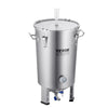 VEVOR 304 Stainless Steel Kettle, 8 GALLON Beer Brew Fermentor, Brew Bucket Fermentor for Brewing, Home Brewing Supplies with Base, Kettle Stock Pot Includes Lid, Handle, Valve, Spigot, Thermometer