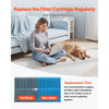 VEVOR Air Purifier Filter Replacement, Compatible with KJ420F-A35 Filter Accessories with Precision Mesh Screen, Washable & Reusable, Easy to Replace for Indoor Room Office Humidifying, Blue