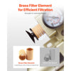 VEVOR Air Compressor Filter Regulator, 3/8" NPT 3-Stage Air Compressor Water Separator with 5μm/1μm/0.01μm Micron Filter Elements, Semi Auto Drain Air-Drying System 145PSI Max Pressure, Poly Bowl