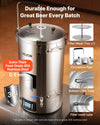VEVOR DM-N60 materials and components highlight (304 stainless, filter trays, circulation pipe)
