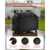 VEVOR Grill Cover, 52 inch BBQ Covers for Outdoor Grills, Waterproof, Fade Resistant, Weather Resistant Heavy Duty 600D Polyester, Easy On/Off, with Hook-and-Loop Straps, Black