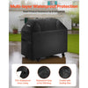 VEVOR Grill Cover, 58 inch BBQ Covers for Outdoor Grills, Waterproof, Fade Resistant, Weather Resistant Heavy Duty 600D Polyester, Easy On/Off, with Hook-and-Loop Straps, Black