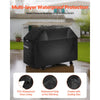VEVOR Grill Cover, 48 inch BBQ Covers for Outdoor Grills, Waterproof, Fade Resistant, Weather Resistant Heavy Duty 600D Polyester, Easy On/Off, with Hook-and-Loop Straps, Black