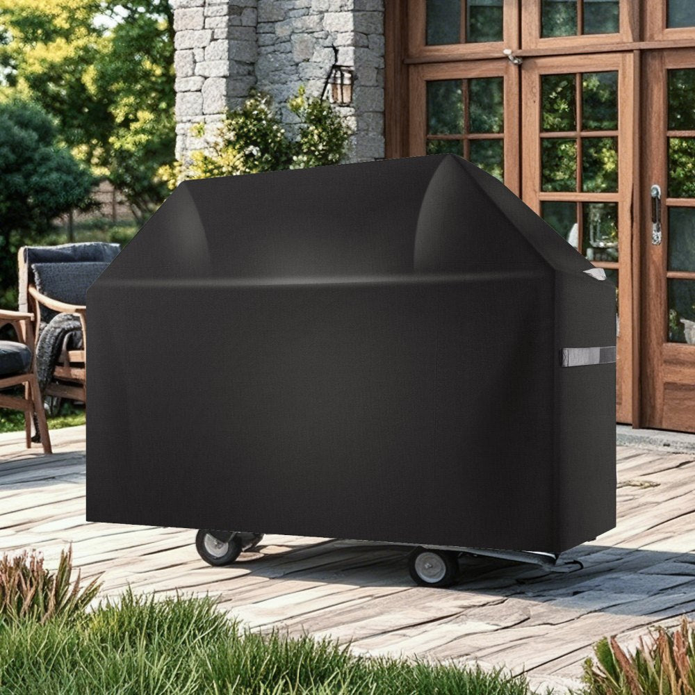 VEVOR Grill Cover, 48 inch BBQ Covers for Outdoor Grills, Waterproof, Fade Resistant, Weather Resistant Heavy Duty 600D Polyester, Easy On/Off, with Hook-and-Loop Straps, Black