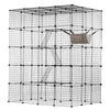 VEVOR Large 4-tier Cat Cage, 54 x 41 x 69", Detachable Metal Wire Cat Enclosure, with 5 Front Doors Hammock Ramp ladders, Indoor & Outdoor Crate Exercise Place Ideal for Kitty, Small Animals, Black