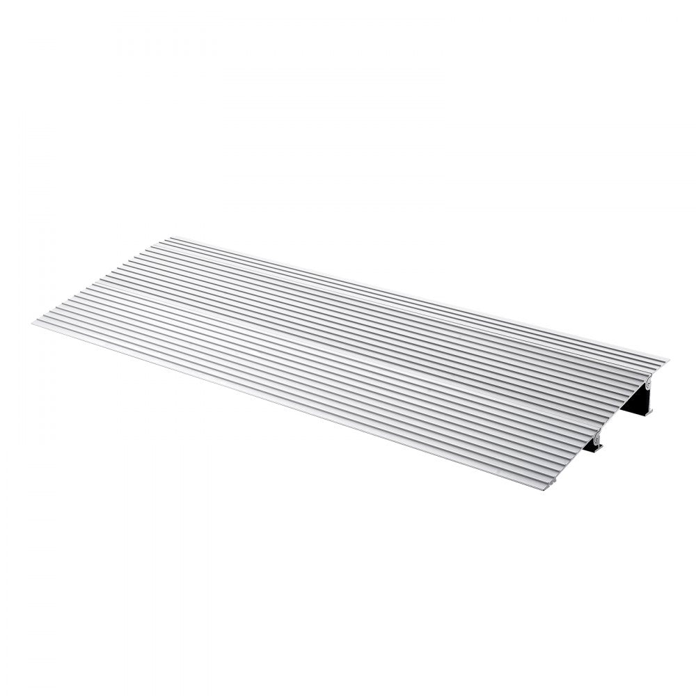 VEVOR Door Threshold Ramp, 2" Rise, 800 lbs Load Capacity, Door Ramp for Wheelchairs, Aluminum Threshold Ramp for Doorways, Adjustable Modular Threshold Ramp for Wheelchairs, Scooters, Power Chairs