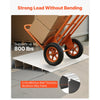 VEVOR Door Threshold Ramp, 4 inch Rise, Aluminum Alloy Threshold Ramp Rated 800 lbs Load Capacity, Handicap Ramps for Home Steps for Wheelchair, Scooters, Power Chairs, Walkers, Bicycle, Tricycle