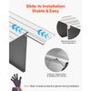 VEVOR Door Threshold Ramp, 4 inch Rise, Aluminum Alloy Threshold Ramp Rated 800 lbs Load Capacity, Handicap Ramps for Home Steps for Wheelchair, Scooters, Power Chairs, Walkers, Bicycle, Tricycle