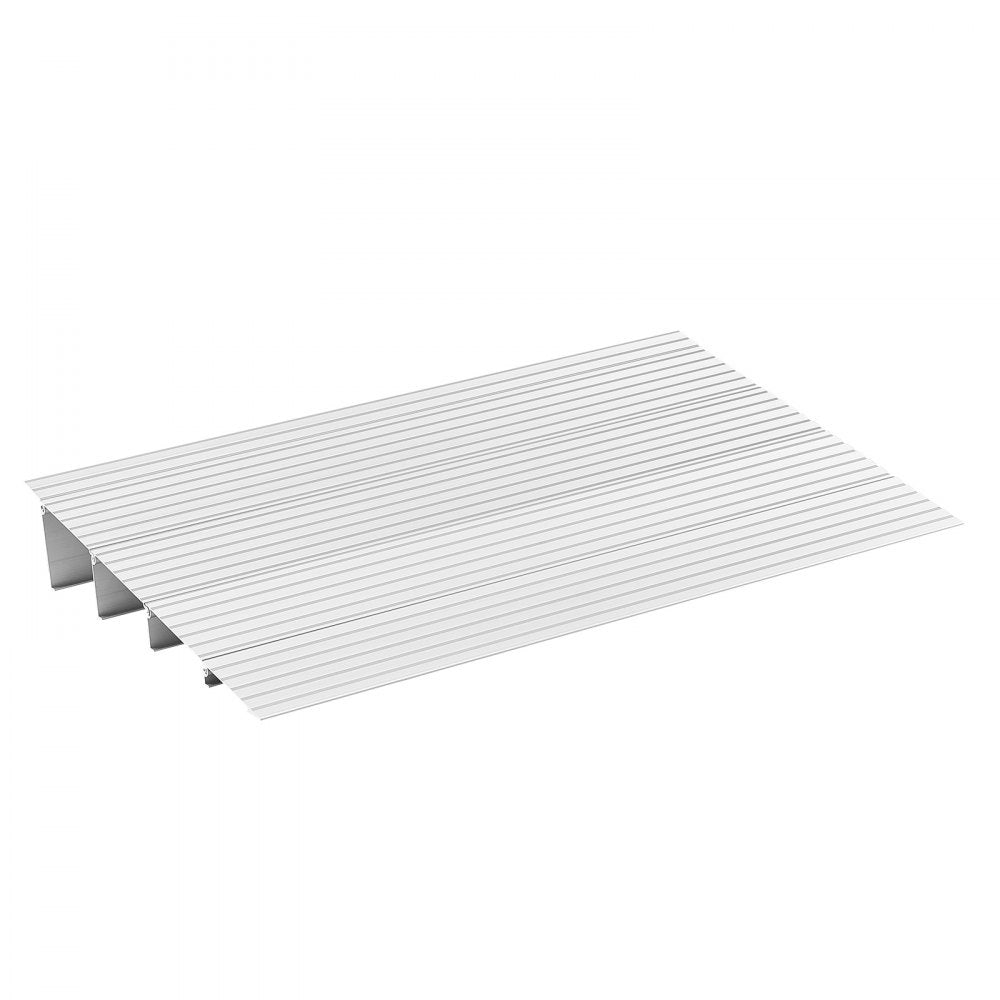 VEVOR Door Threshold Ramp, 4 inch Rise, Aluminum Alloy Threshold Ramp Rated 800 lbs Load Capacity, Handicap Ramps for Home Steps for Wheelchair, Scooters, Power Chairs, Walkers, Bicycle, Tricycle