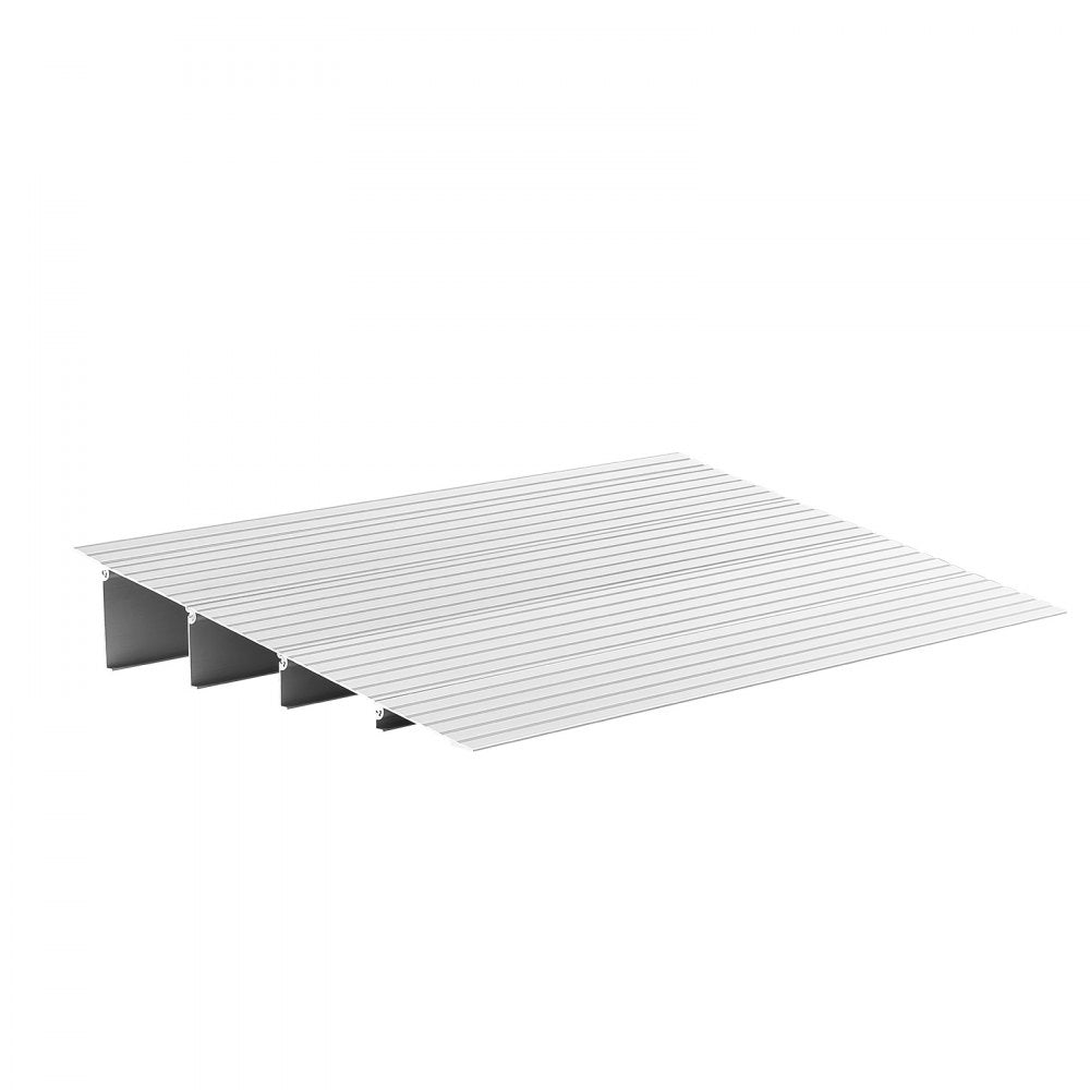 VEVOR Door Threshold Ramp, 4 inch Rise, Aluminum Alloy Threshold Ramp Rated 800 lbs Load Capacity, Handicap Ramps for Home Steps for Wheelchair, Scooters, Power Chairs, Walkers, Bicycle, Tricycle