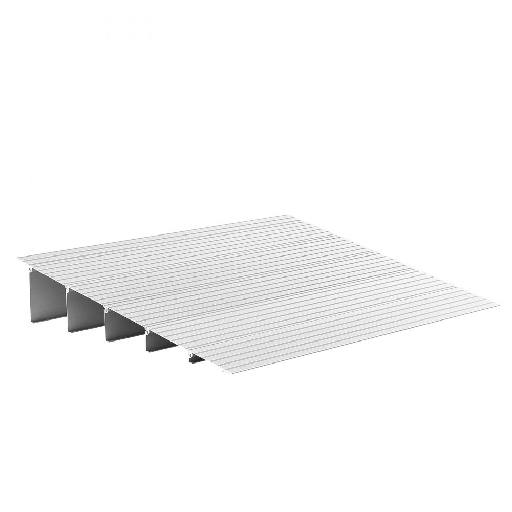 VEVOR Door Threshold Ramp, 5 inch Rise, Aluminum Alloy Threshold Ramp Rated 800 lbs Load Capacity, Handicap Ramps for Home Steps for Wheelchair, Scooters, Power Chairs, Walkers, Bicycle, Tricycle