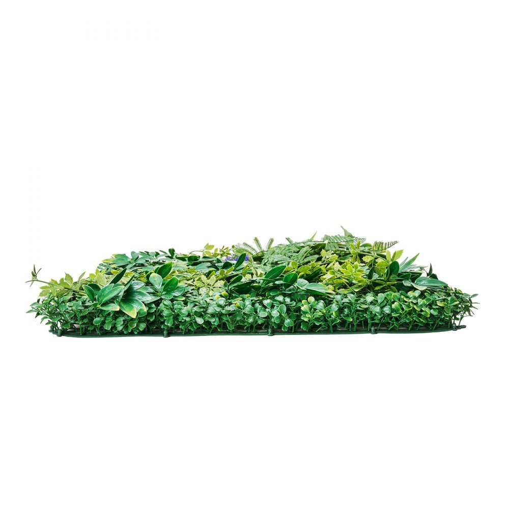 VEVOR Artificial Grass Wall Panels, 12 PCS 20 x 20 inch, 3D Combination Greenery Boxwood  Panel for Indoor Outdoor Green Decor & Ivy Fence Covering, Privacy Backdrop Wall Hedge Screen for Garden