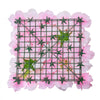VEVOR 3D Flower Wall Panel, 12 PCS 15 x 15 inch, Artificial Floral Wall Background Mesh Backing Mat,Seamless Design&Easy Installation for Wedding Valentines Day Home Baby Party Backdrop Decor,Pink