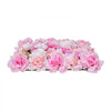 VEVOR 3D Flower Wall Panel, 12 PCS 15 x 15 inch, Artificial Floral Wall Background Mesh Backing Mat,Seamless Design&Easy Installation for Wedding Valentines Day Home Baby Party Backdrop Decor,Pink