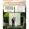 VEVOR 3D Flower Wall Panel, 24 PCS 15 x 15 inch, Artificial Floral Wall Background Mesh Backing Mat,Seamless Design&Easy Installation for Wedding Valentines Day Home Baby Party Backdrop Decor,White