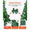 VEVOR Artificial Grass Wall Panels, 8 PCS 20 x 20 inch, 3D Combination Greenery Boxwood  Panel for Indoor Outdoor Green Decor & Ivy Fence Covering, Privacy Backdrop Wall Hedge Screen for Garden