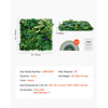 VEVOR Artificial Grass Wall Panels, 8 PCS 20 x 20 inch, 3D Combination Greenery Boxwood  Panel for Indoor Outdoor Green Decor & Ivy Fence Covering, Privacy Backdrop Wall Hedge Screen for Garden