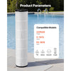 VEVOR Pool Filter Cartridge, 4x 130 Sq. Ft, Spa Hot Tub Filter Cartridge Replacement, Compatible with Pentair CCP520, R173578,  PCC130, Secure for Kids & Pet, Trilobal Pleated,  Easy to Clean
