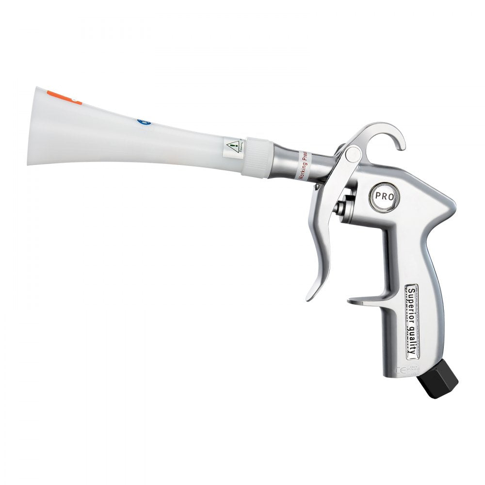 VEVOR Car Cleaning Gun, 6-9.2 Bar High-Pressure Air Blow Gun with 2 Set Nozzles, 360° Rotating Nozzle for Thorough Cleaning, Quickly Blasts Dirt and Dust from Surface, Work with 1/4 NPT Air Compressor