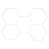 VEVOR Hexagon Garage Lights, 26400LM, 6500K 5 Grid Systems Honeycomb Hexagonal Garage LED Lights, DIY Cool White Car Detailing Garage Ceiling Lighting Bright Shop Light for Gym Basement Workshop