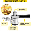 VEVOR Kegerator Tower Kit, Single Tap Beer Conversion Kit, No Tank Keg Conversion Kit, Stainless Steel Keg Tower, Deluxe Kegarator Beer Conversion With Dual Gauge Regulator & D-System Keg Coupler