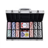 VEVOR Poker Chip Set, 300-Piece Poker Set, Complete Poker Playing Game Set with Aluminum Carrying  Case, 11.5 Gram Casino Chips, Cards, Buttons and Dices, for Texas Hold'em, Blackjack, Gambling