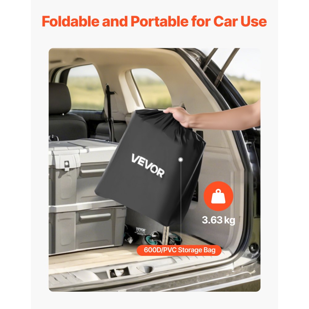 VEVOR Hitch Cargo Carrier Bag, Waterproof 840D PVC, 57.48 x 19.49 x 23.82 in (16 Cubic Feet), Heavy Duty Cargo Bag for Truck Bed Storage with Reinforced Straps, Suitable for Car SUV Vans Hitch Basket