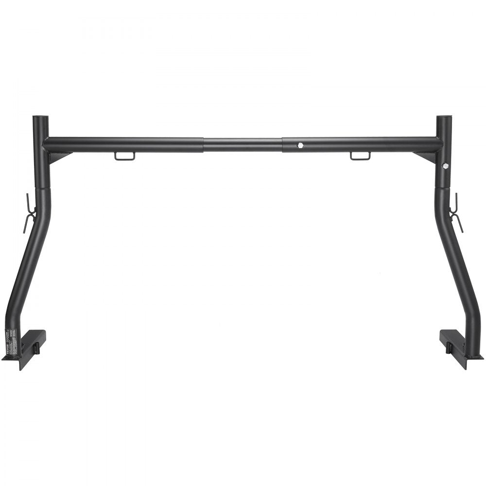 VEVOR Truck Rack, 46-71inch Extendable Truck Ladder Rack, 800 lbs Capacity Steel Ladder Rack for Truck with Non-Drilling J-bolts, Heavy Duty Truck Bed Rack for Kayak, Surfboard, Lumber, Ladder
