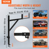VEVOR Truck Rack, 19-34inch Extendable Truck Ladder Rack, 38.6"-43.6" Adjustable Height, 250 lbs Capacity Steel Ladder Rack for Truck, Heavy Duty Truck Bed Rack for Kayak, Surfboard, Lumber, Ladder